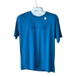 NWOT FedEx NFL Bright Blue Short Sleeve Tee